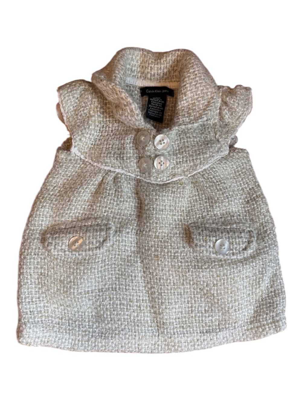 💚💰BOGO FREE Calvin Klein Baby Girls’ Crochet Knit Top